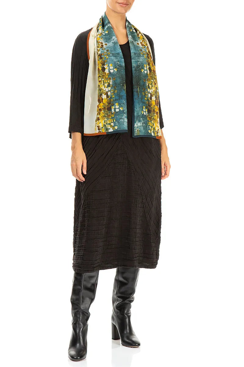 Abstrakter Mosaik-Seidenschal