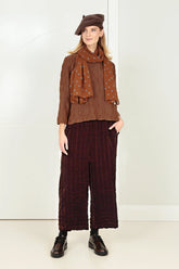 Aged Copper Light Dotty Silk Scarf 5