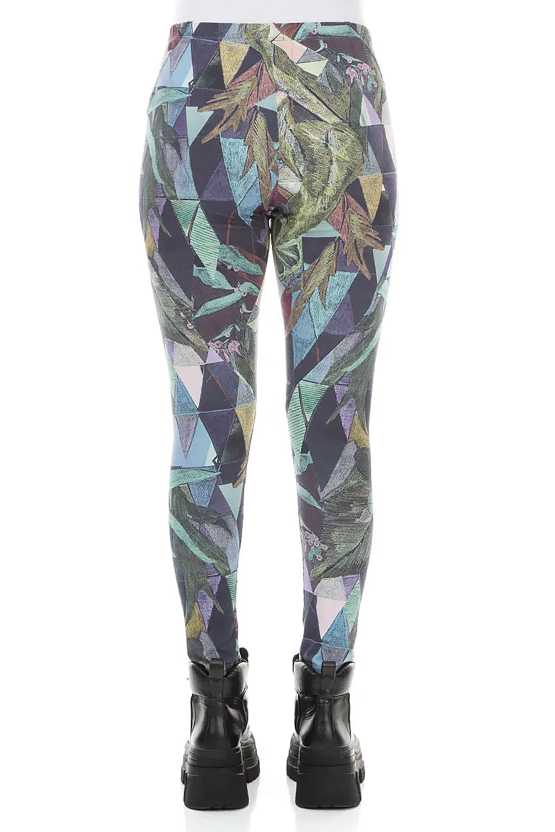 Art Mosaic Cotton Leggings