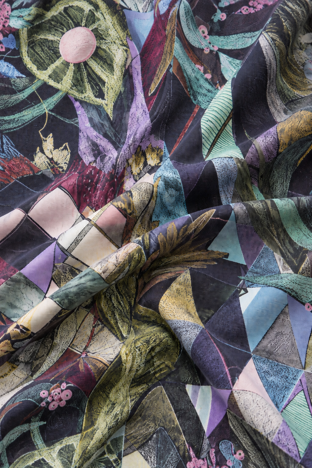 Art Mosaic Cotton Tunic Top