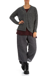 Asymmetrical Grey Wool Cardigan 4