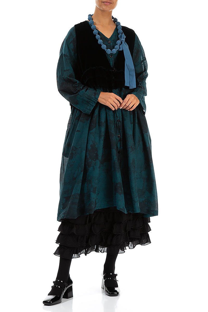 Azure Silk Bead Necklace 2