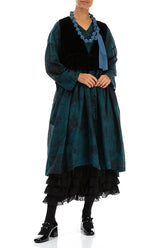 Azure Silk Bead Necklace 2