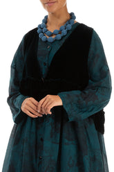 Azure Silk Bead Necklace 3