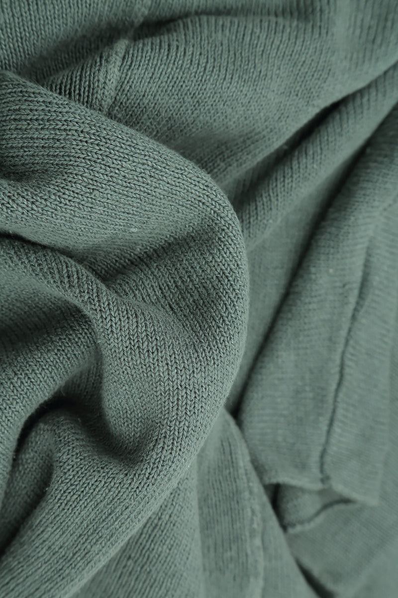 Boxy Sage Linen Cardigan 5