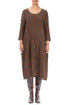 Balloon Aged Copper Circle Silk Linen Dress 1