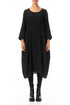 Balloon Black Mélange Linen Dress 1