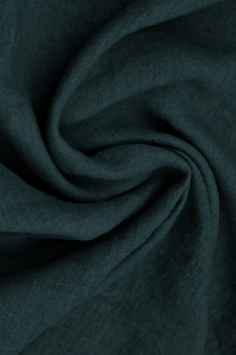 Balloon Deep Turquoise Linen Skirt