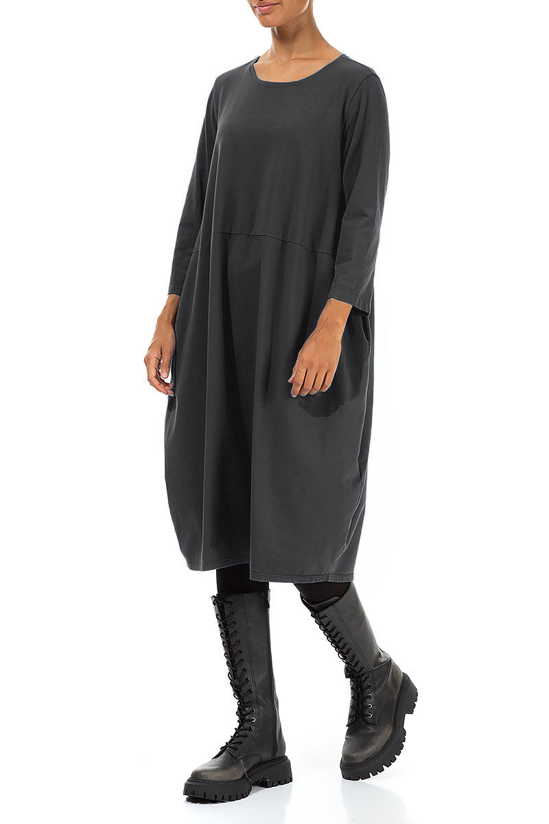 Robe graphite ballon Coton
