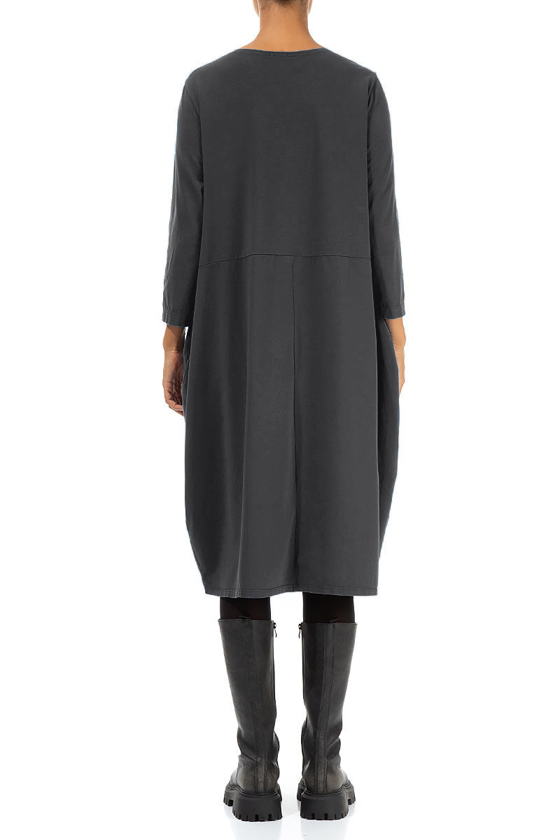 Robe graphite ballon Coton