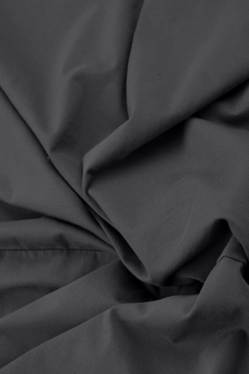 Robe graphite ballon Coton