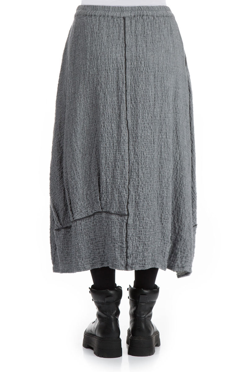 Balloon Grey Wool Skirt 2