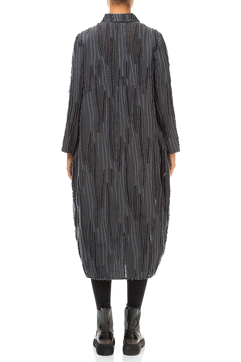 Balloon Slate Fray Weave Jacket