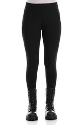 Black Cotton Leggings 1