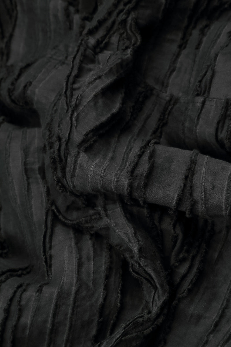 Black Fray Weave Jacket