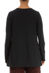 Black Soft Cotton Top 2