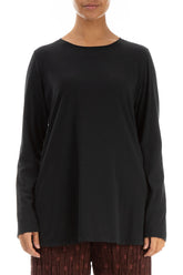 Black Soft Cotton Top 1