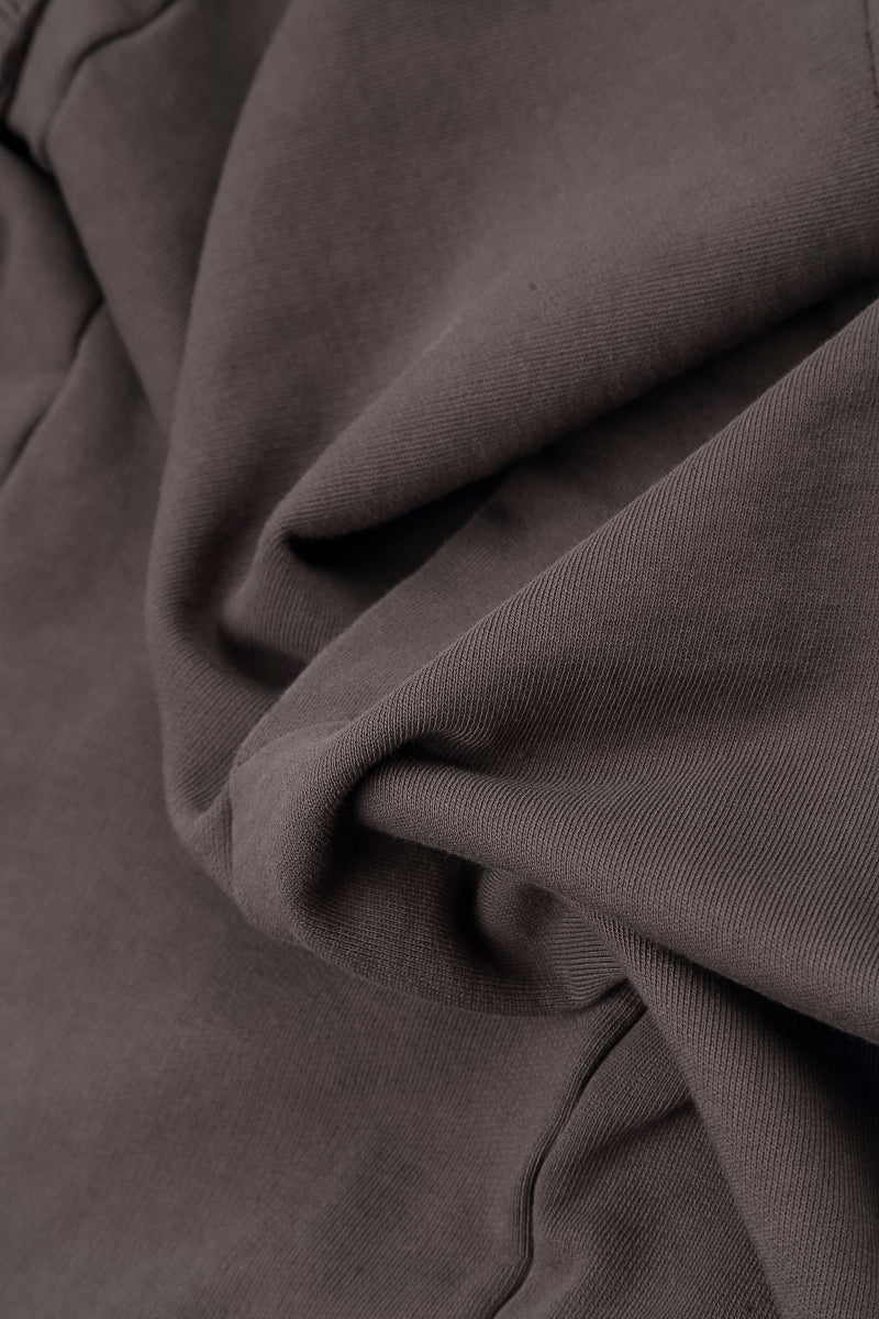 Boxy Cowl Neck Forest Brown Cotton Jumper 5