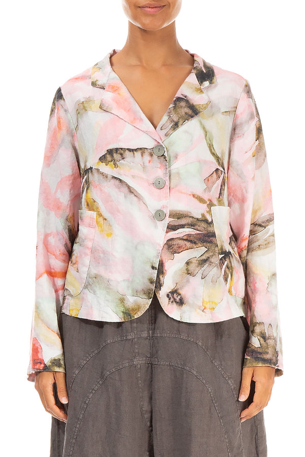 Buttoned Oasis Linen Jacket 1
