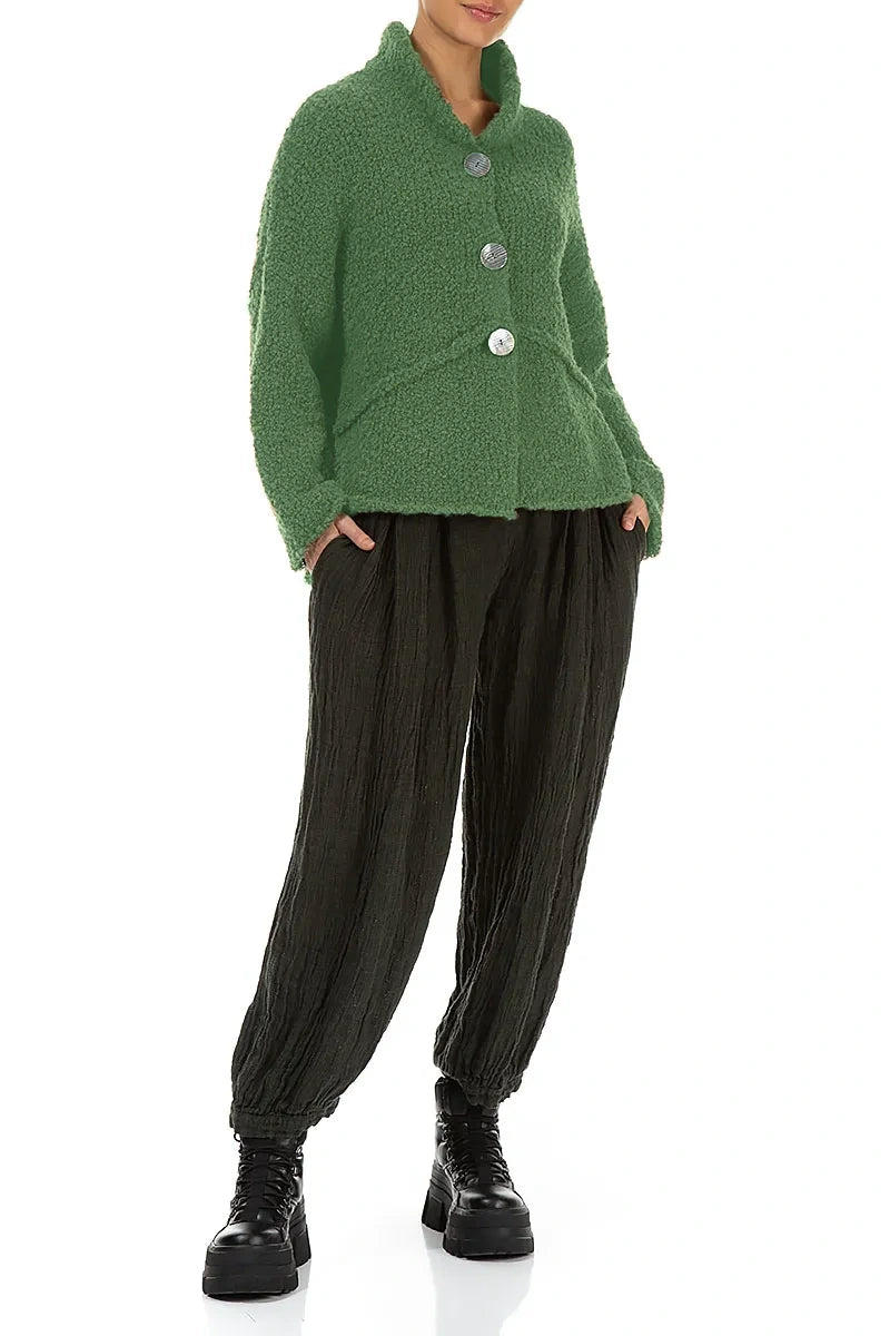 Cardigan boutonné en laine d&