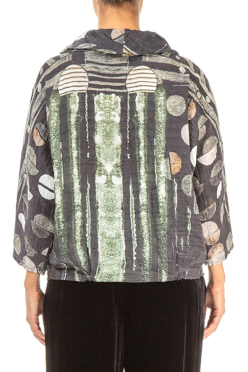 Cowl Neck Crinkled Moonlight Silk Blouse 2