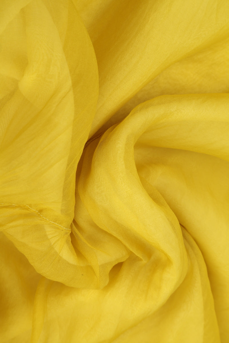 Cyber Lime Silk Chiffon Scarf 4