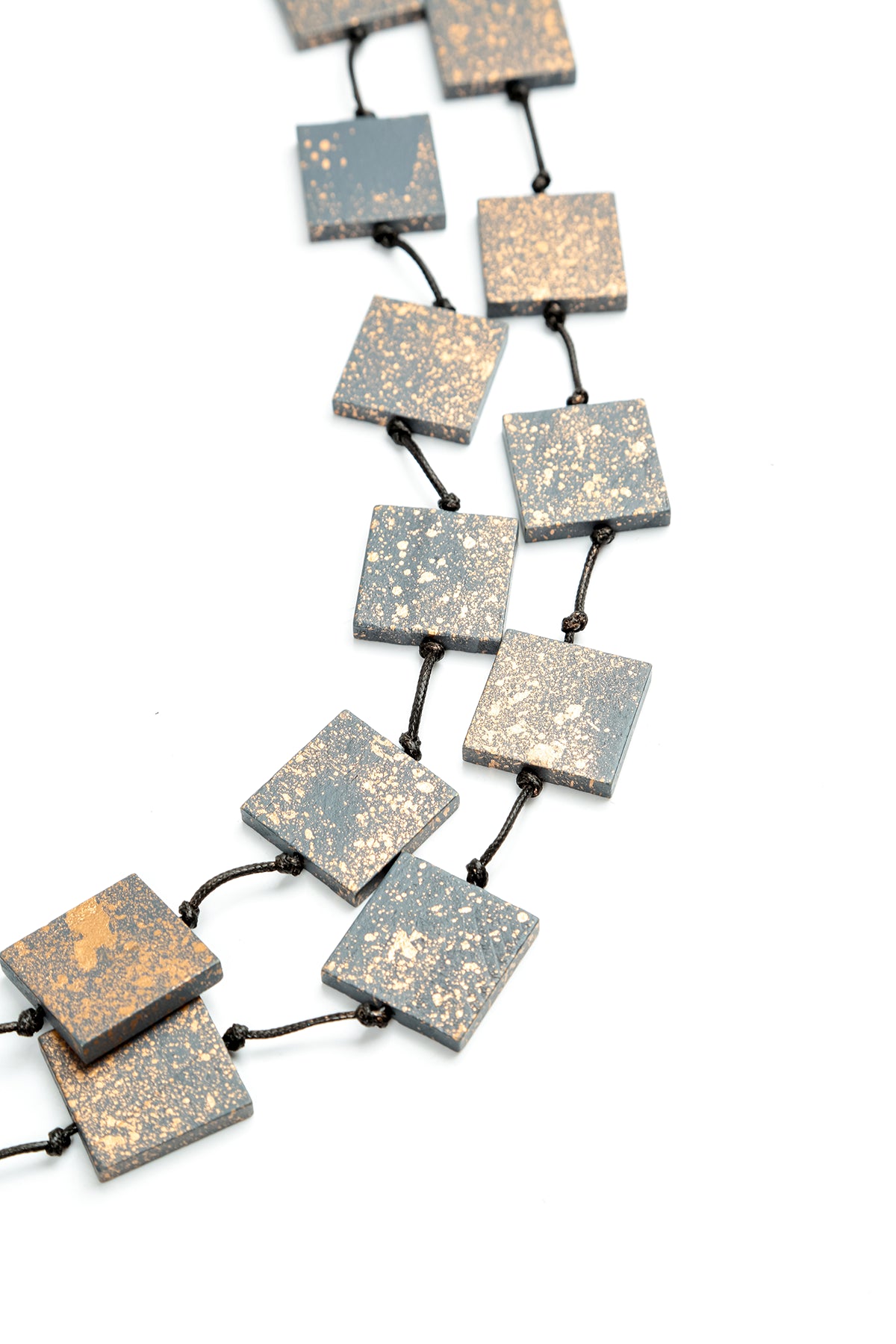Earthline Wooden Square Necklace