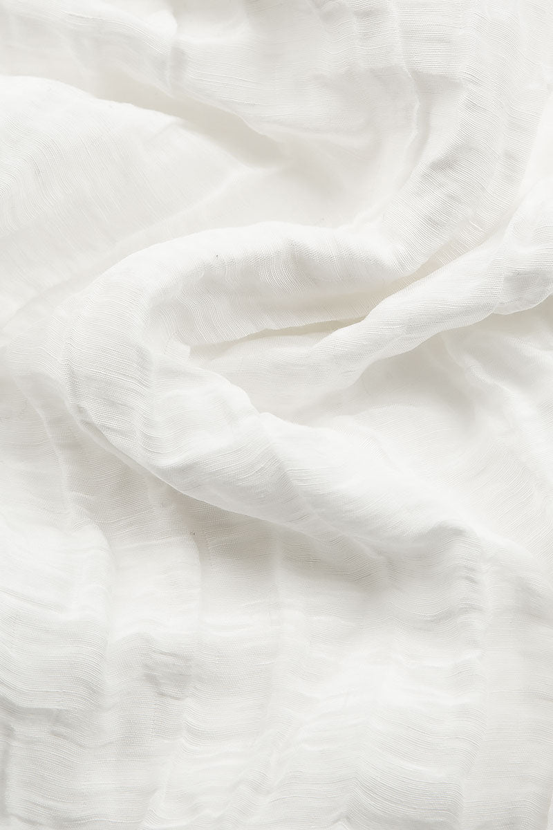 Crinkled Off White Tunic 5