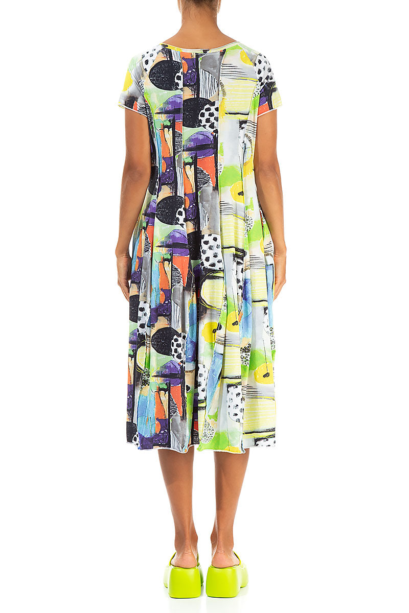Exposed Seams Artmaze Cotton Dress 2