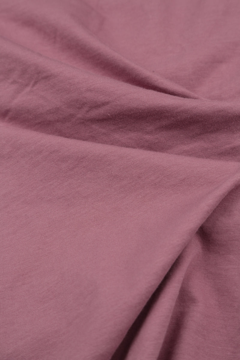 Exposed Seams Mauve Taupe Cotton Dress 5