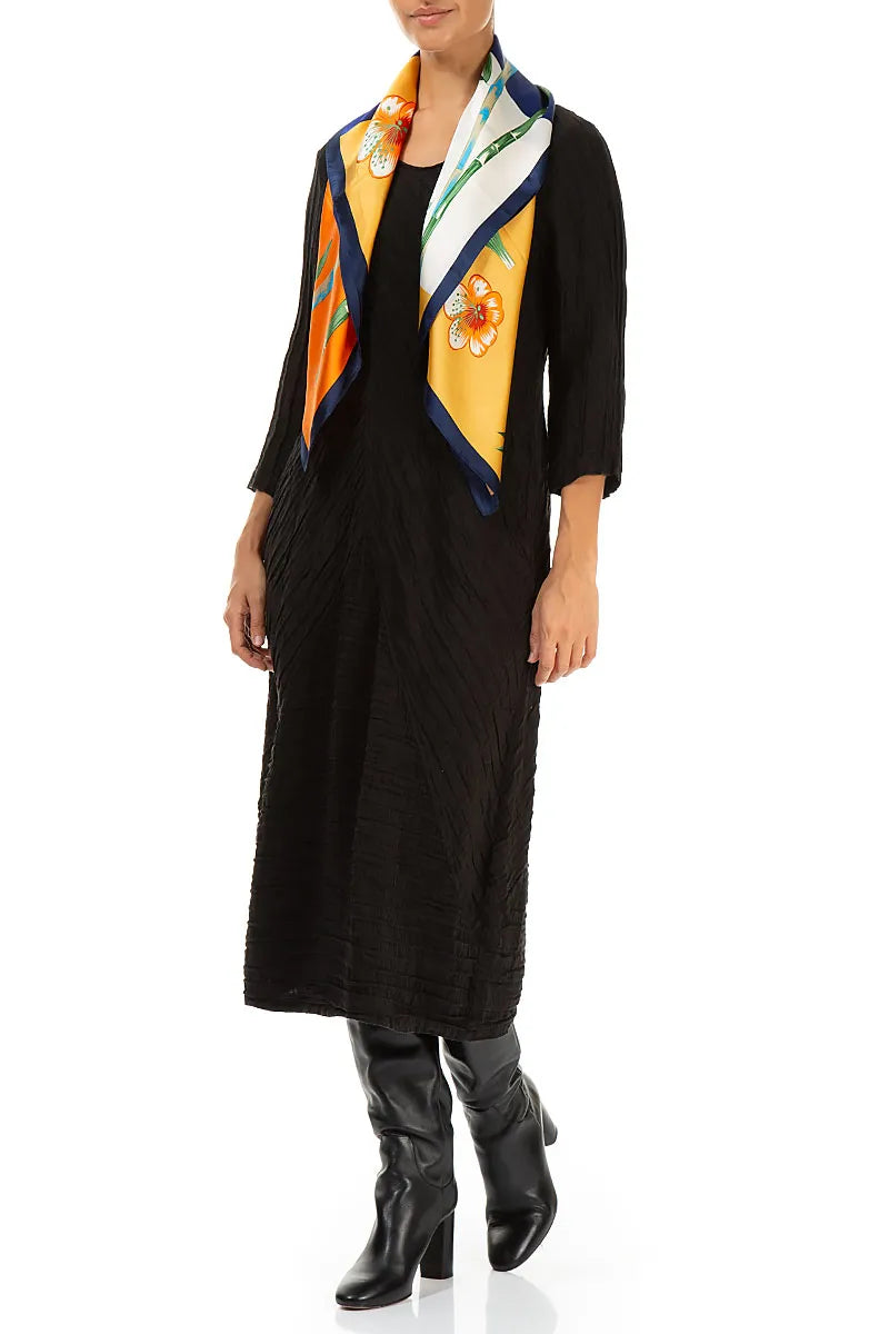 Foulard en soie à fleurs