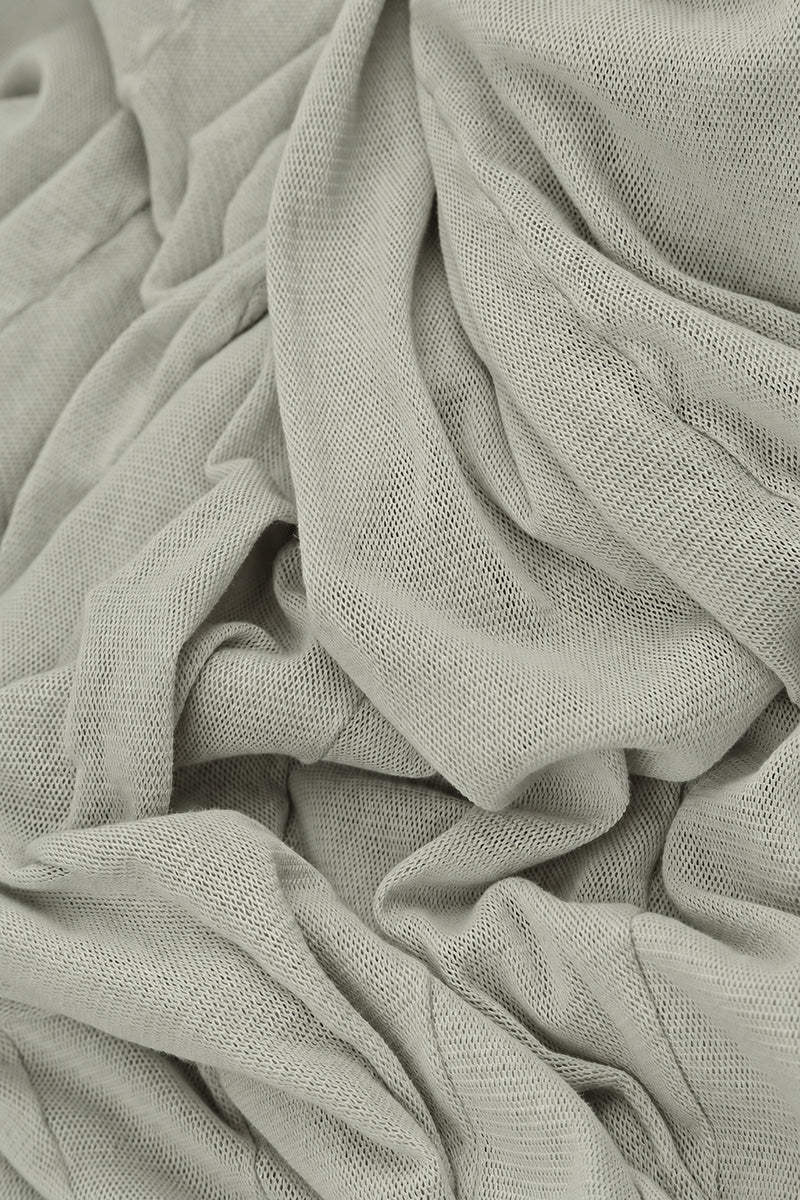 Flowing Olive Mesh Soft Cotton Dress