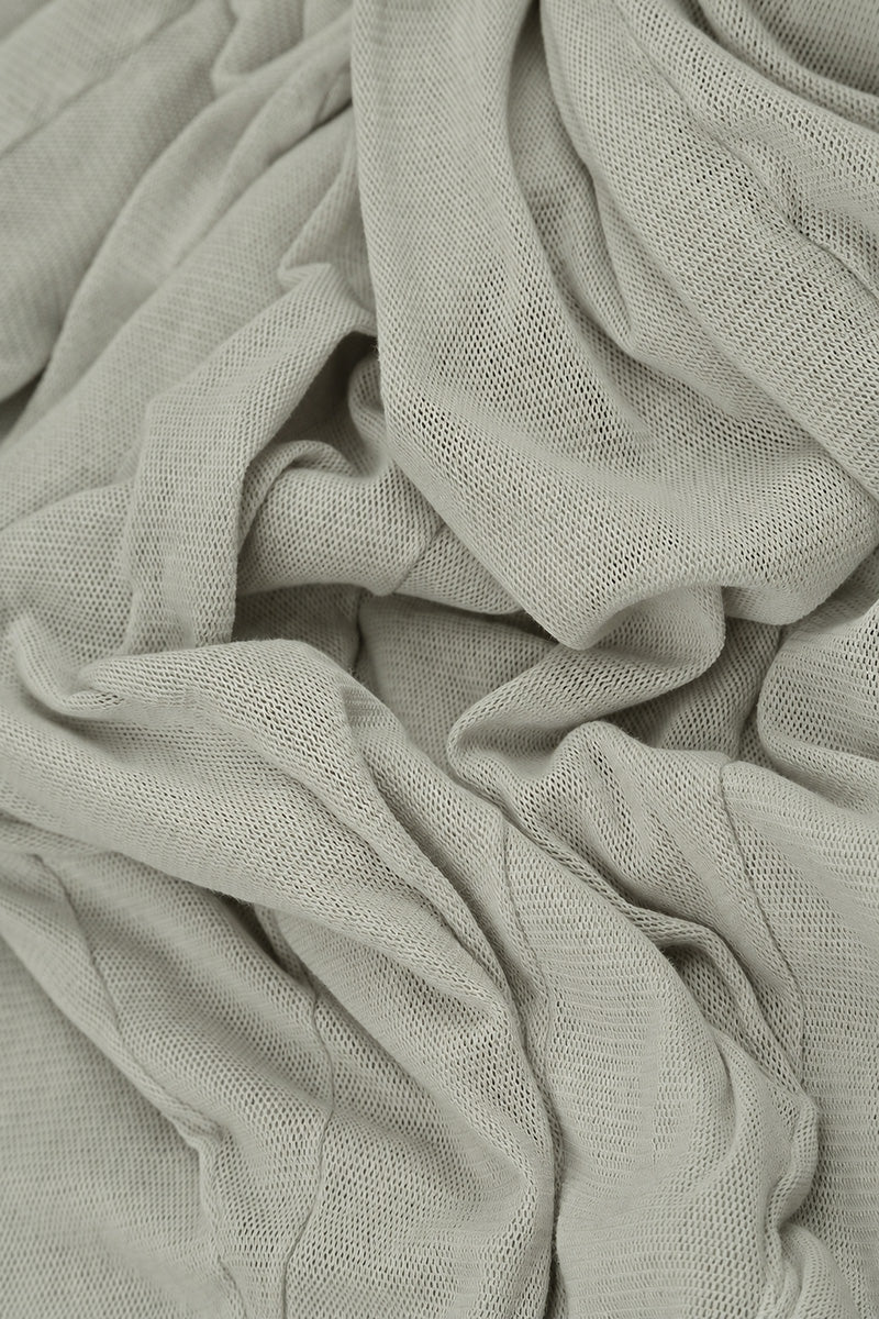Flowing Olive Mesh Soft Cotton Dress