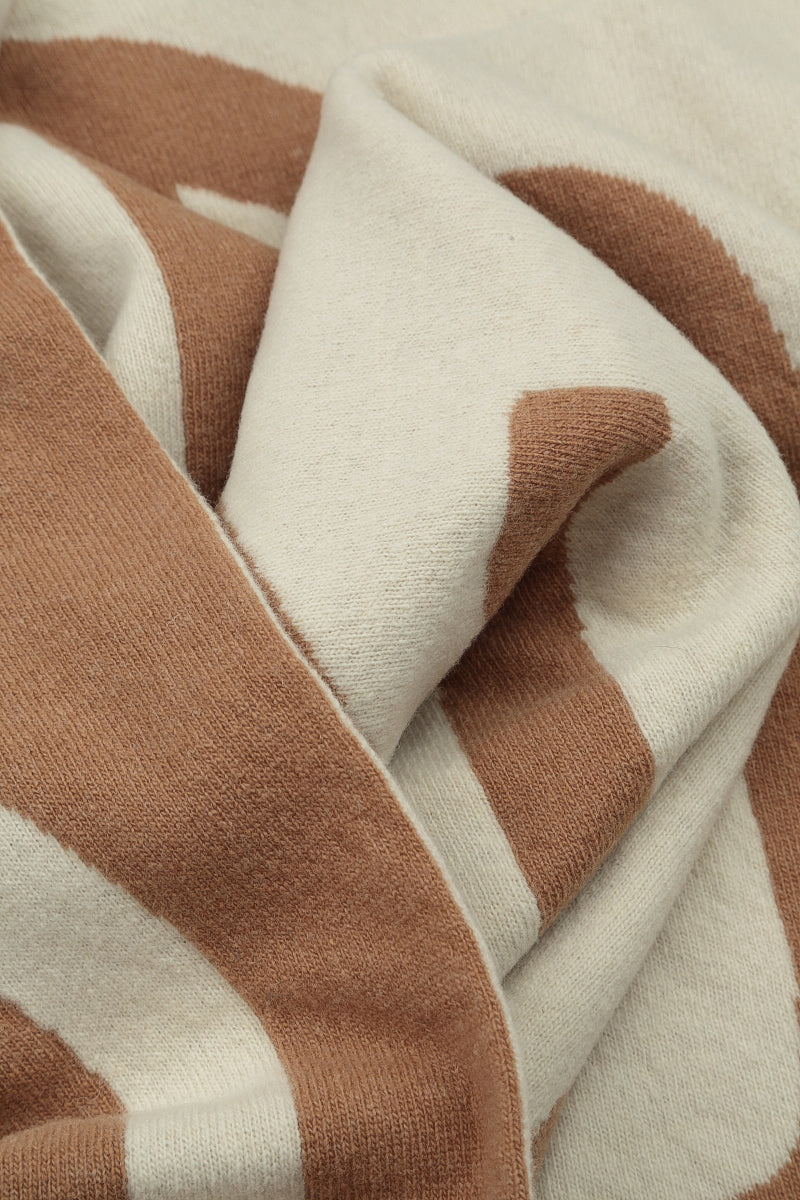 GRIZAS Caramel Soft Wool Scarf 3