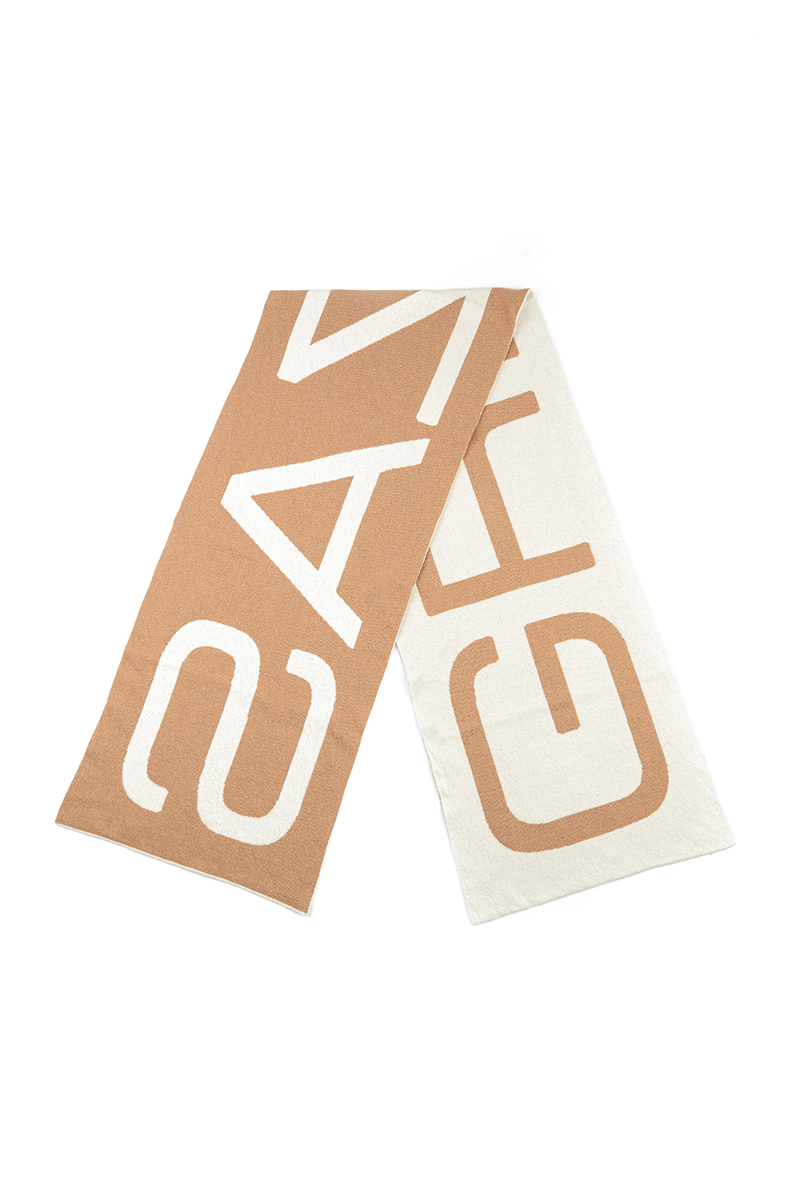 GRIZAS Caramel Soft Wool Scarf
