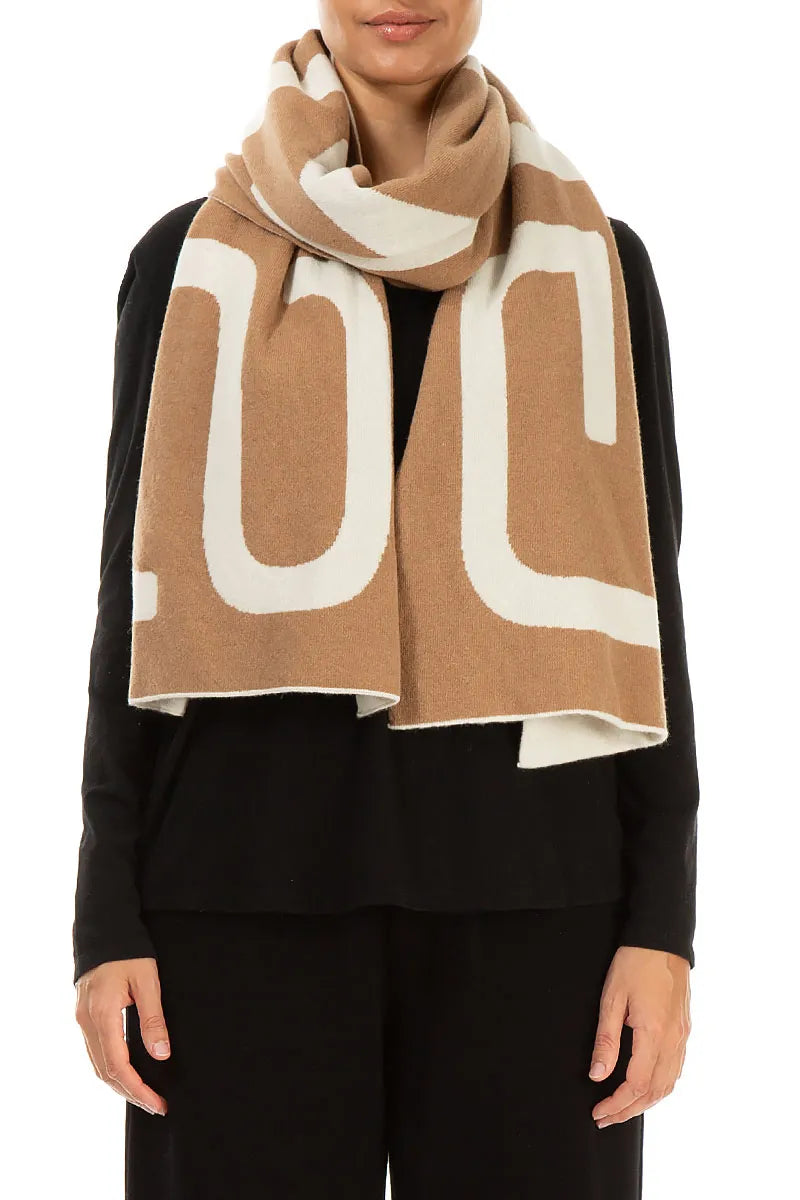 GRIZAS Caramel Soft Wool Scarf