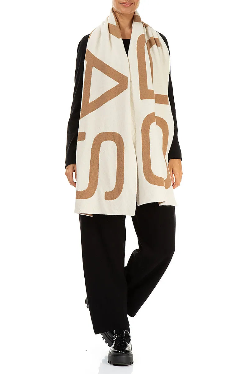 GRIZAS Caramel Soft Wool Scarf