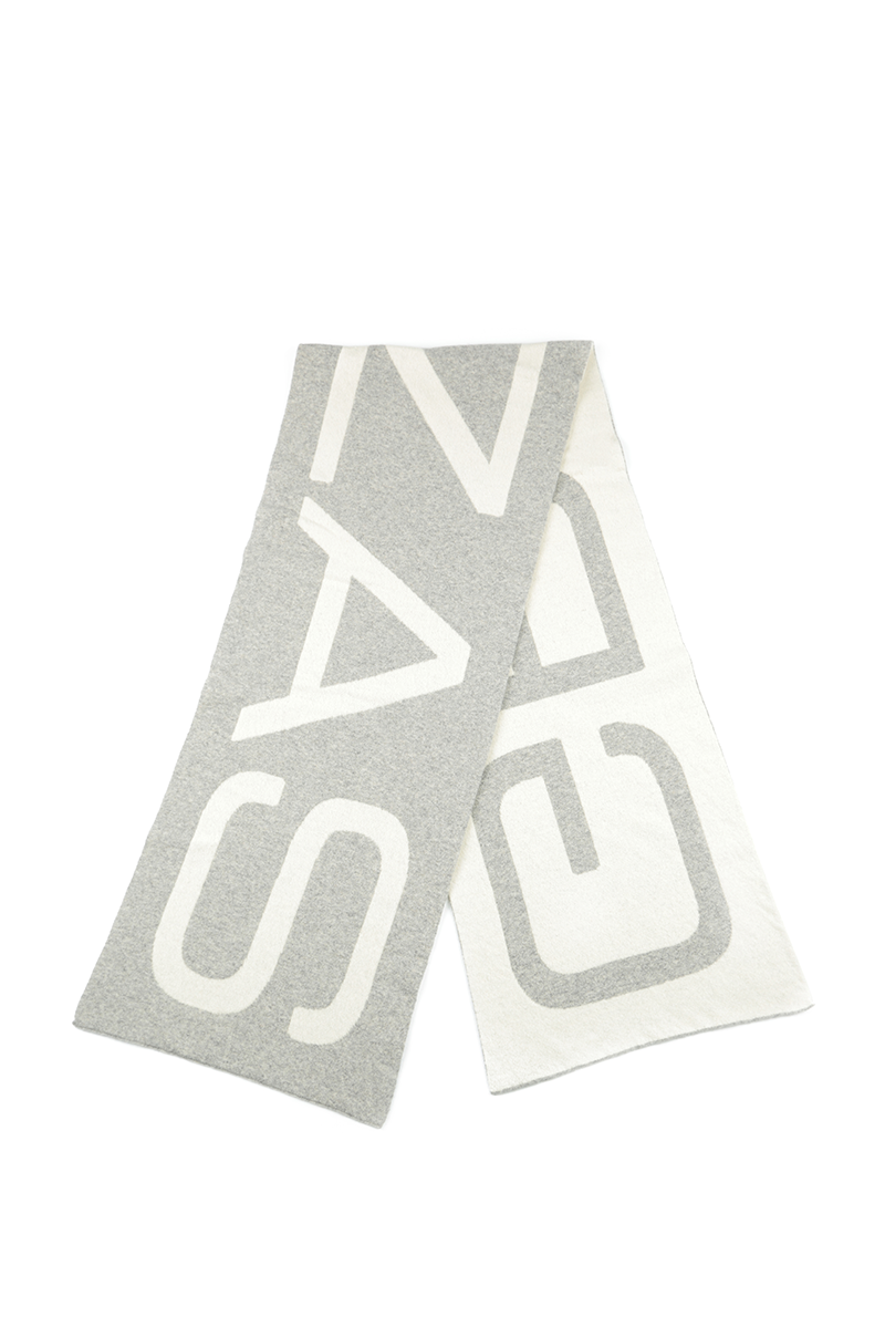GRIZAS Light Grey Soft Wool Scarf
