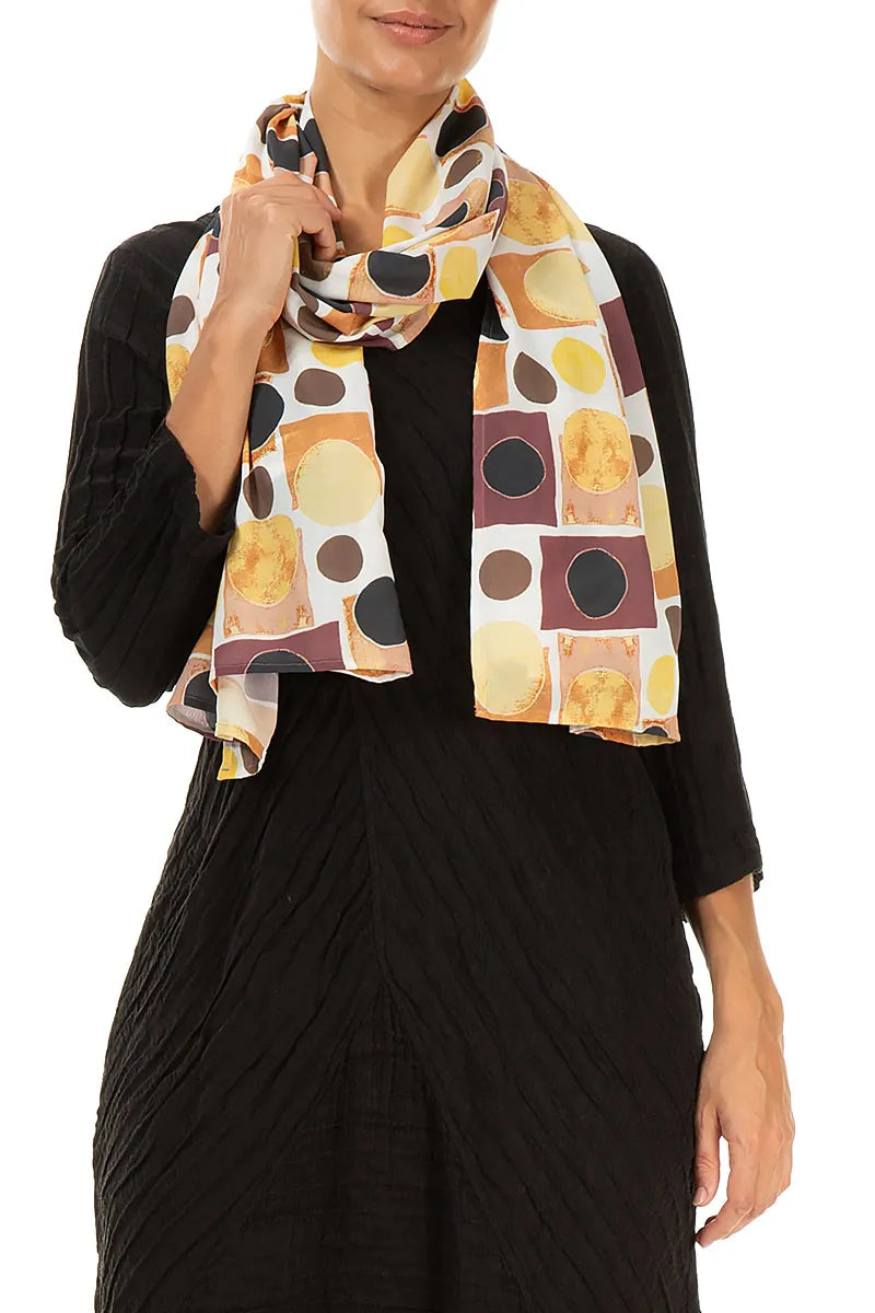 Geometric Sunset Light Scarf 3