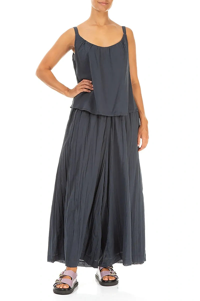 Graphitfarbenes Baumwoll-Camisole-Top