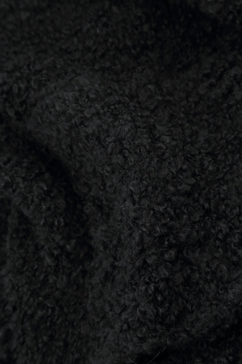 Hooded Dual Mélange Grey Alpaca Wool Sweater 5