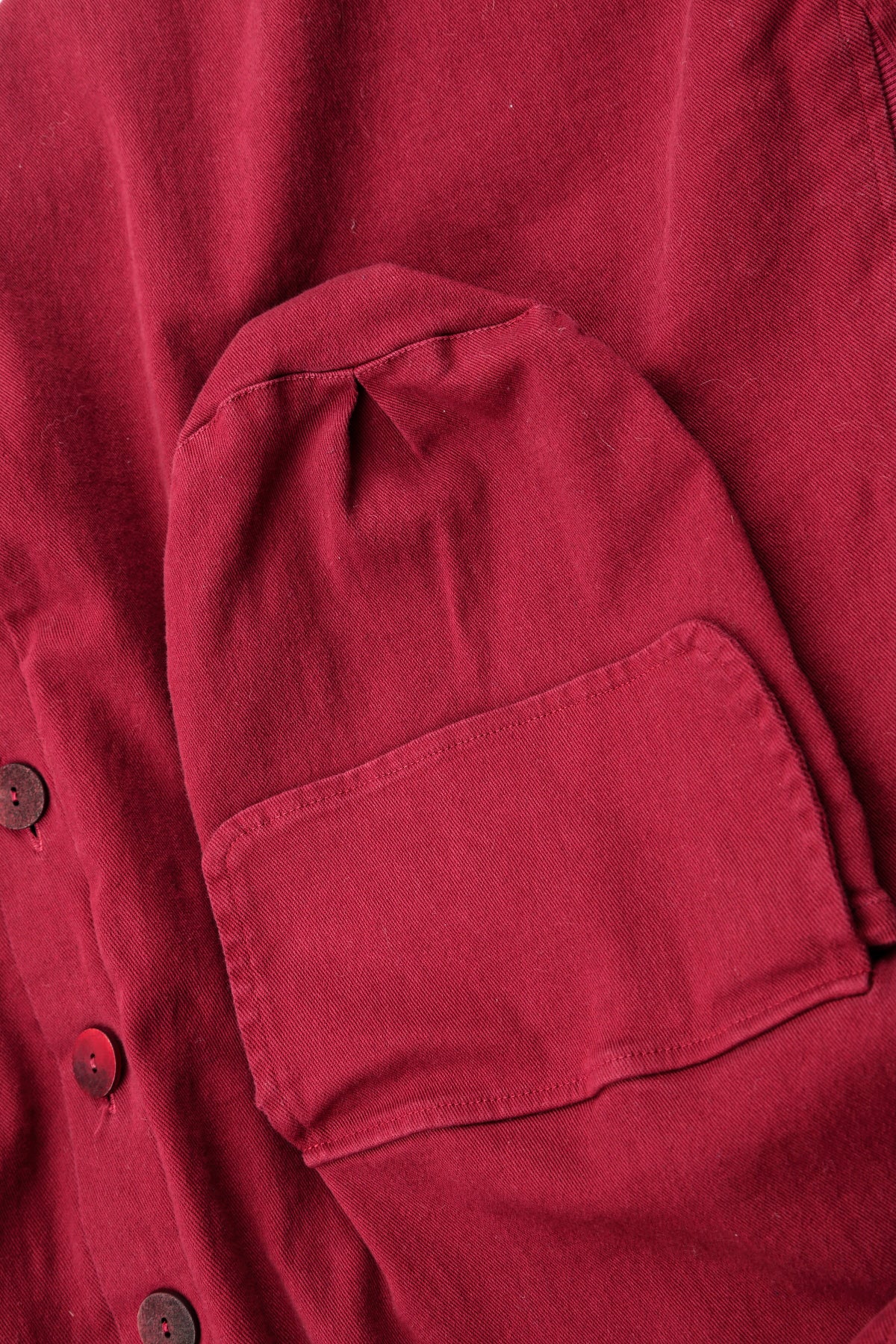 Hooded Oversized Ruby Stretch Cotton Coat