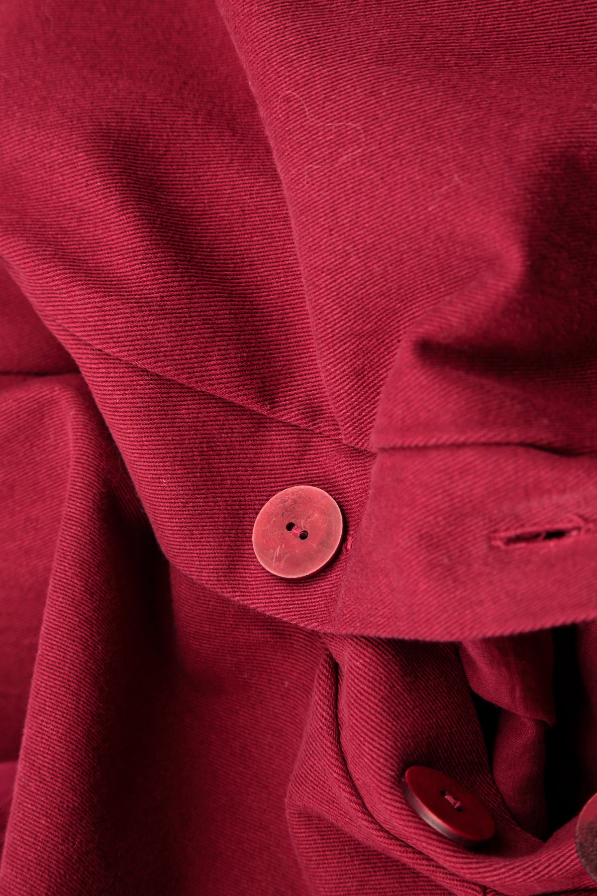 Hooded Oversized Ruby Stretch Cotton Coat
