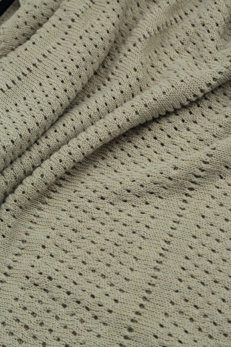 Knitted Laurel Green Linen Tunic Dress 5