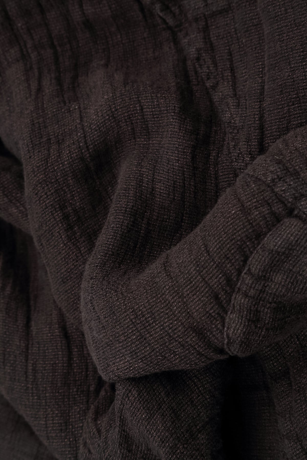 Loose Truffle Brown Mélange Linen Trousers