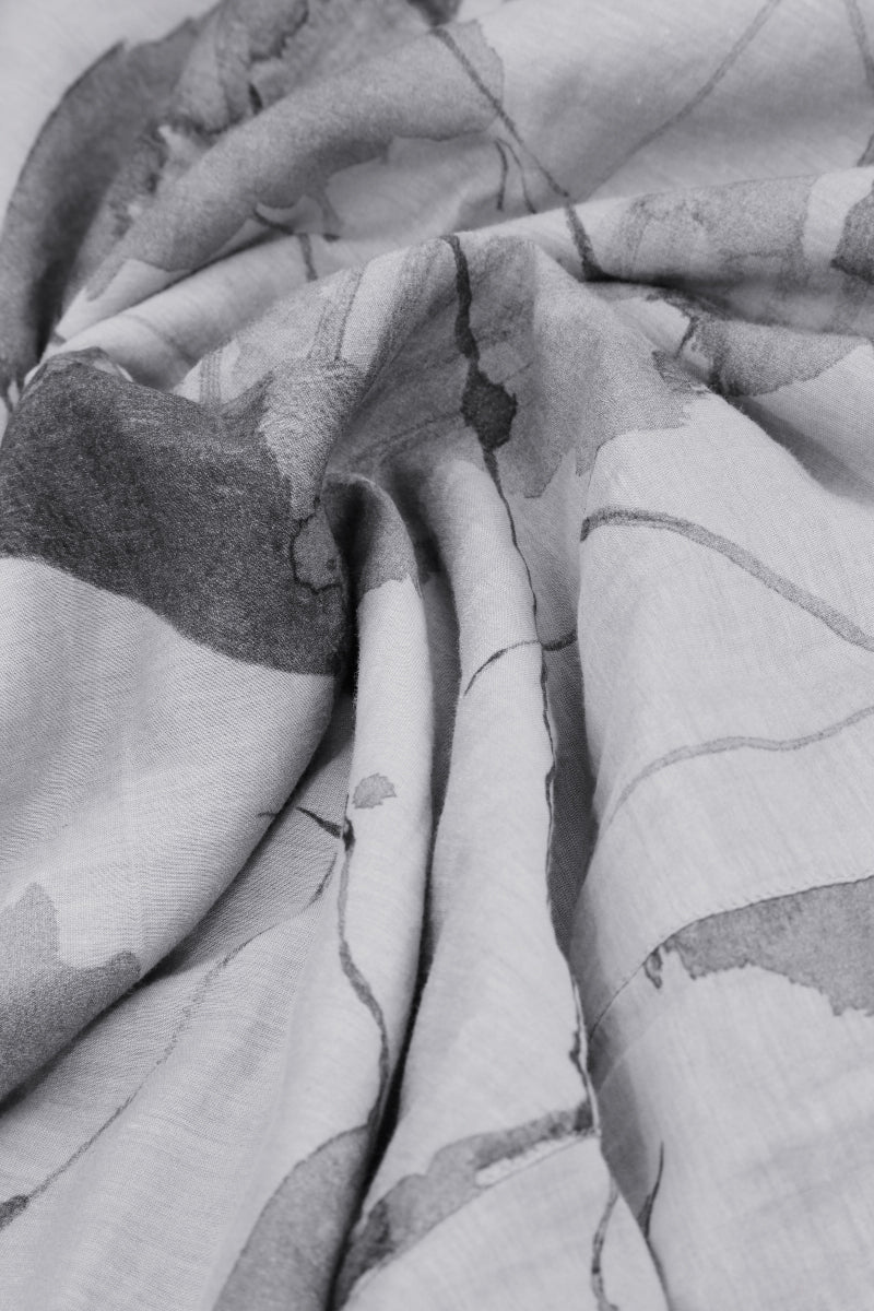 Wide Loose Lilac Grey Mirage Linen Jumpsuit 7