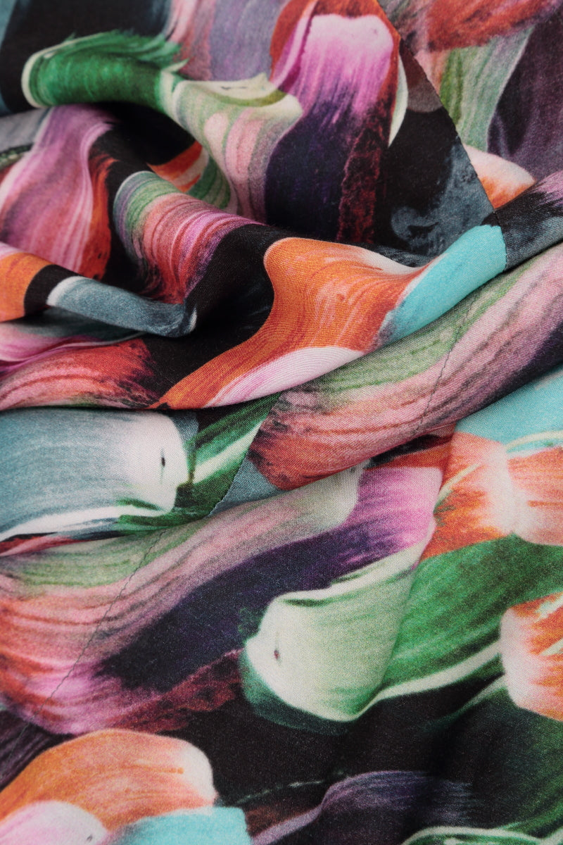Layered Paint Charm Silk Cotton Blouse 5