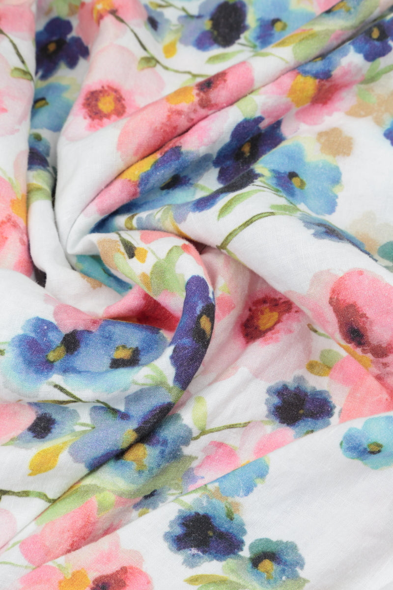 Layered Short Sleeves Primrose Linen Blouse 5