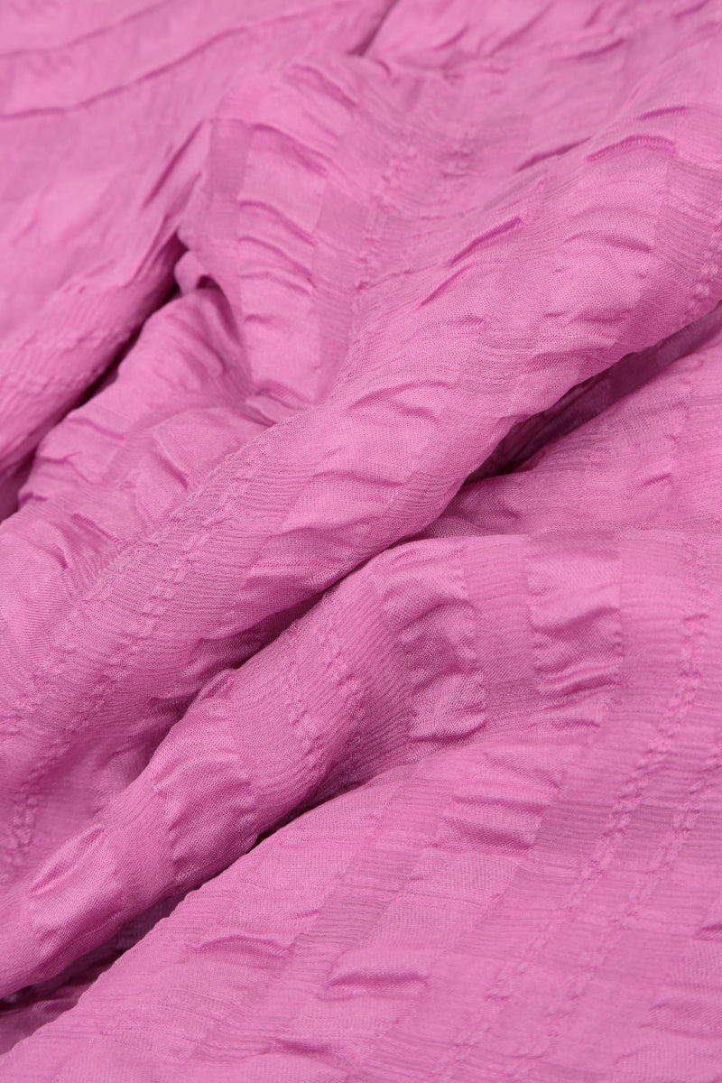 Layered Wild Berry Textured Light Silk Dress 5