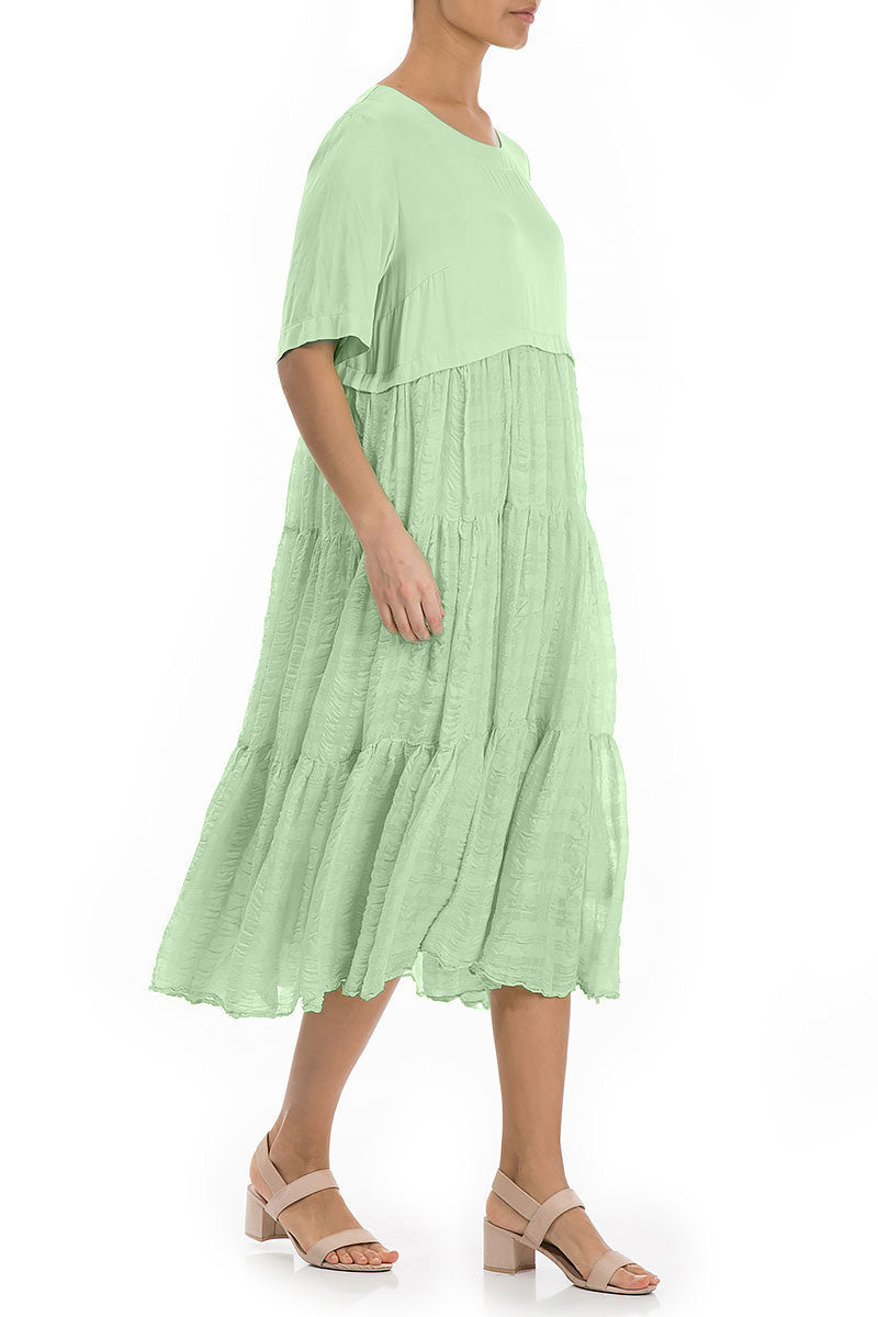 Lightweight Green Sorbet Silk Dress 3